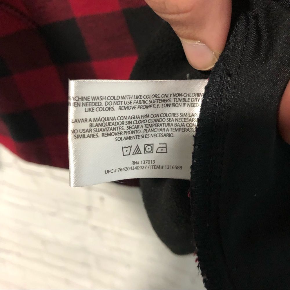 Orvis Fleece Lined Flannel Red and Black Shirt Jacket Women's Sz Small - Picture 7 of 9